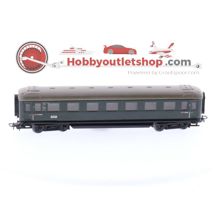 Schaal H0 Märklin 346/1 .6 personen wagen 1e klasse #P37 - sku: 20230324101658 - Gebruikt - Goede staat - Afbeelding 3