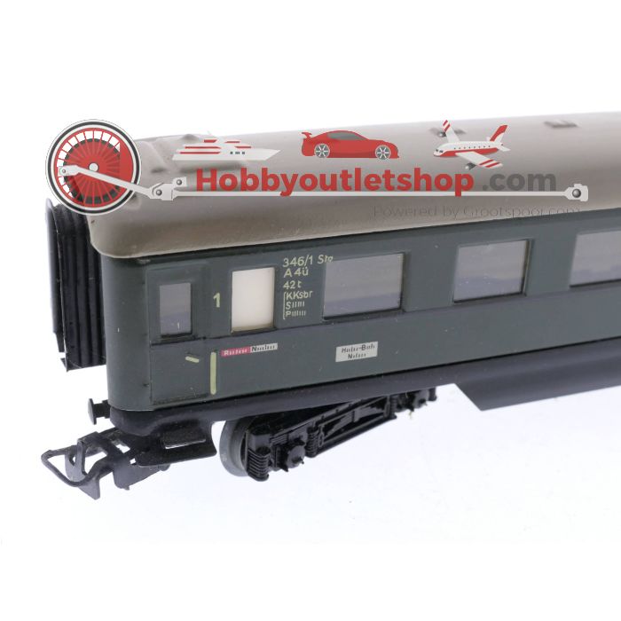 Schaal H0 Märklin 346/1 BS .7 - 4007 personen wagen 1e klasse met sluitverlichting #P40
