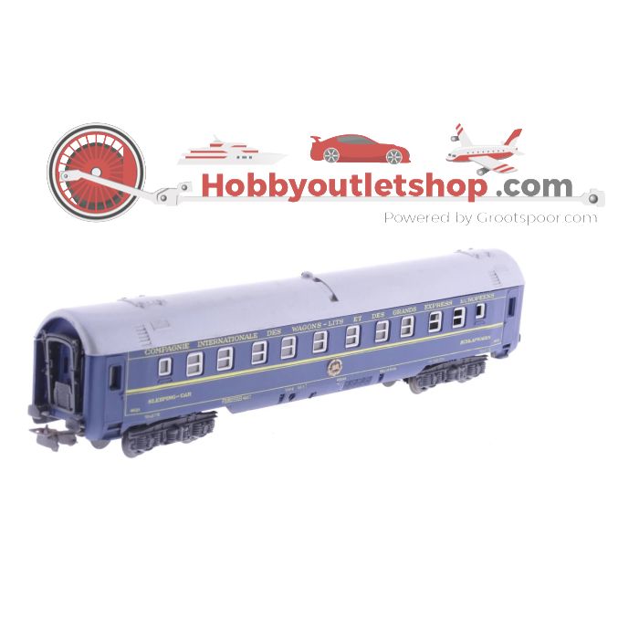 Schaal H0 Pocher 215 Slaapwagen 215 CIWL blauw 4621, er zitten wat raampjes los #3748