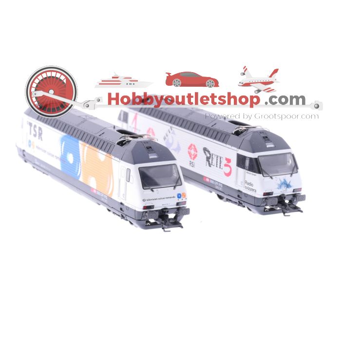 Schaal H0 Märklin 34631 Dubbelset Re 460 'Schweizer Fernsehen' van de SBB Digitaal #3823