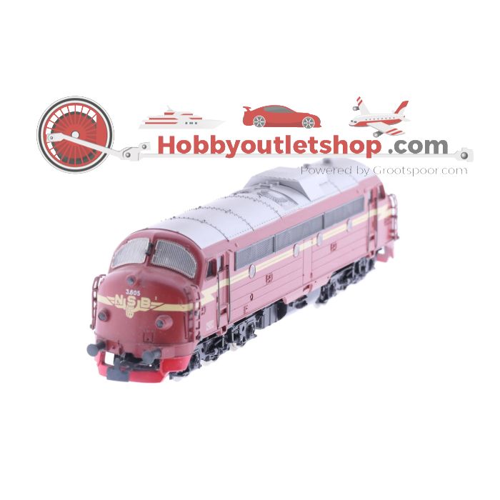 Schaal H0 Märklin 3143 Diesellocomotief 3.605 van de NSB #3827 - sku: 20230503030609 - Gebruikt - Zo goed als nieuw - Afbeelding 3