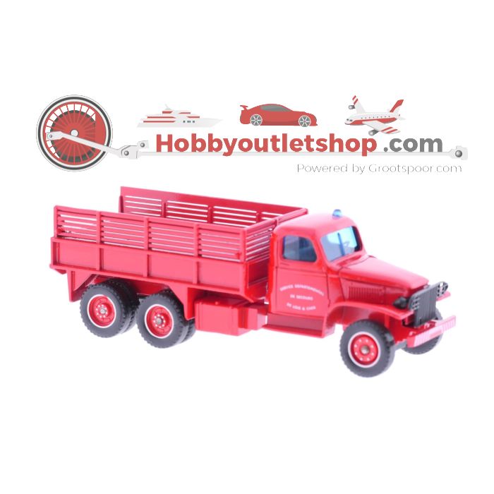 Schaal 1:50 Solido 3113 GMC Tolee T-as brandweer (bakwagen) #3837