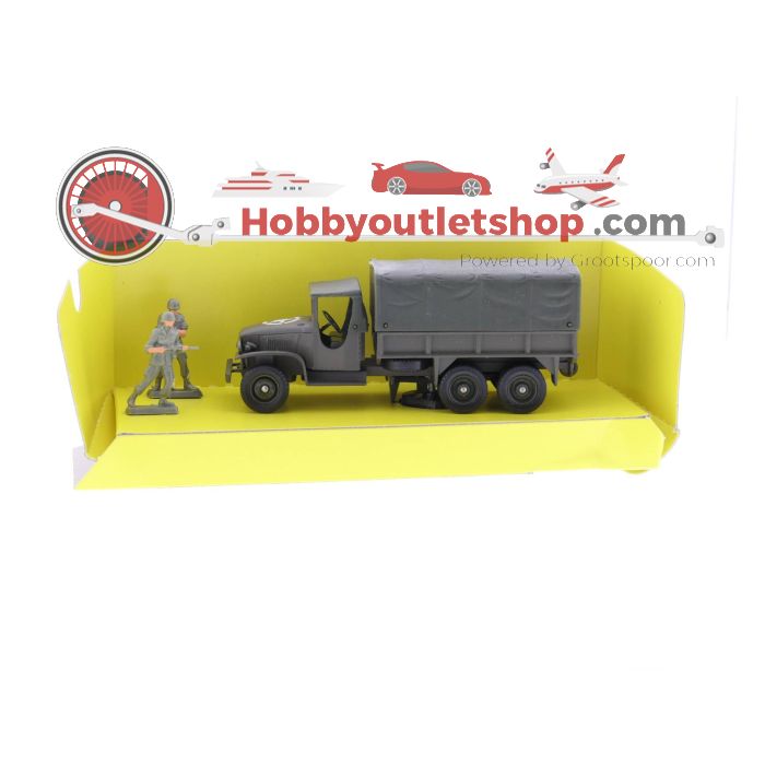 Schaal 1:50 Solido 6032 GMC T-as militaire bakwagen met ruif compleet #3841