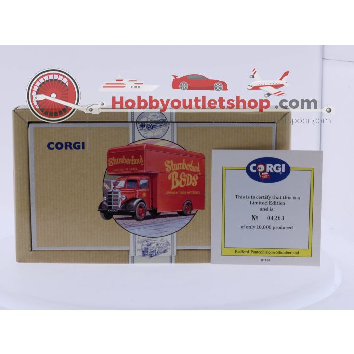 Schaal 1:50 Corgi 97085 Bedford Pantechnicon vrachtwagen Slumberland Beds met certificaat #3852