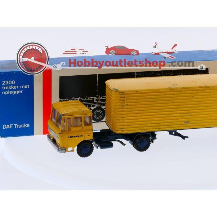 Schaal 1:50 DAF 2300 Michelin Lion Car Nr. 70 trekker met oplegger #2322