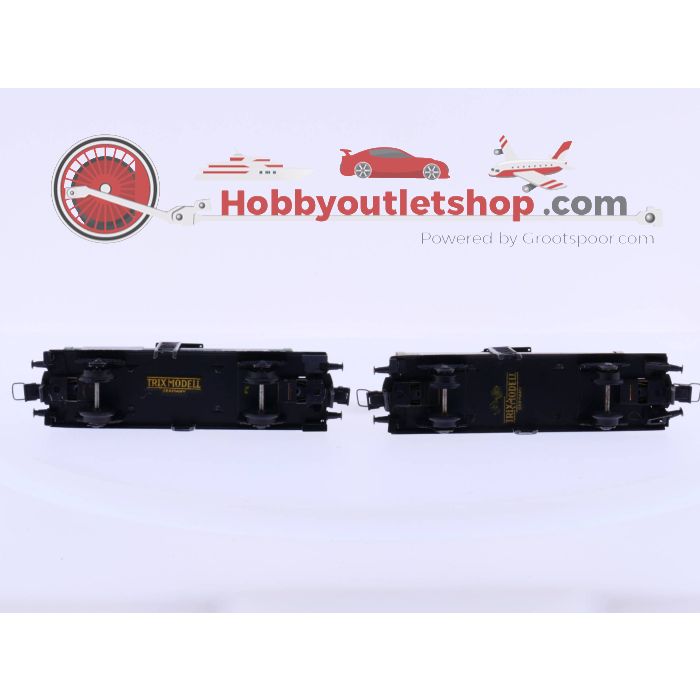Schaal H0 Trix 2078 Ketelwagen ''Gasolin'' + 2078 Ketelwagen groen ''BP'' #2427