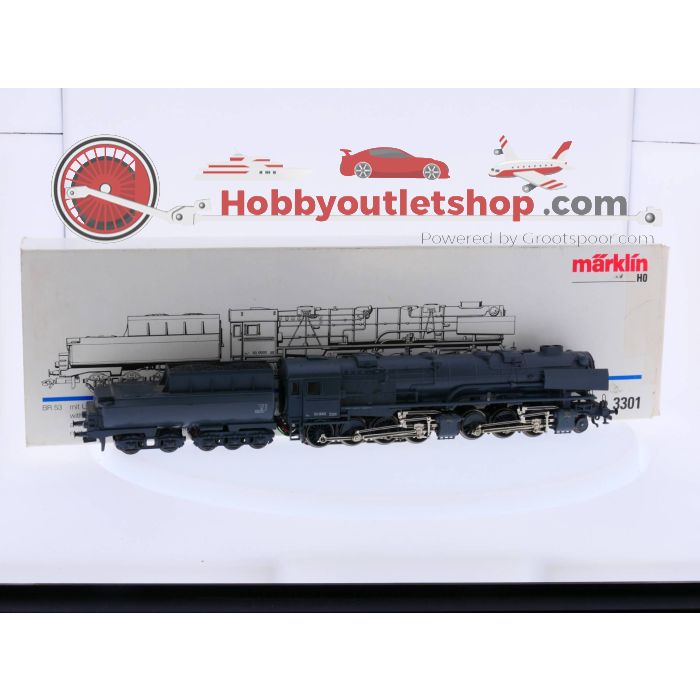 Schaal H0 Märklin 3301 Serie BR 53 DRG Stoomlocomotief Digitaal en DELTA #2438