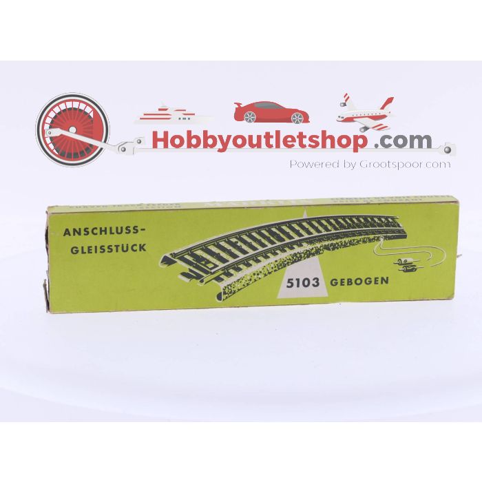 Schaal H0 Märklin 5103 M-rails gebogen aansluitrail #3869 - sku: 20230512020717 - Gebruikt - Goede staat - Afbeelding 1
