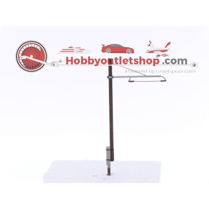 Schaal H0 Sommerfeldt 280 Houten mast. 10 masten per doosje #3960