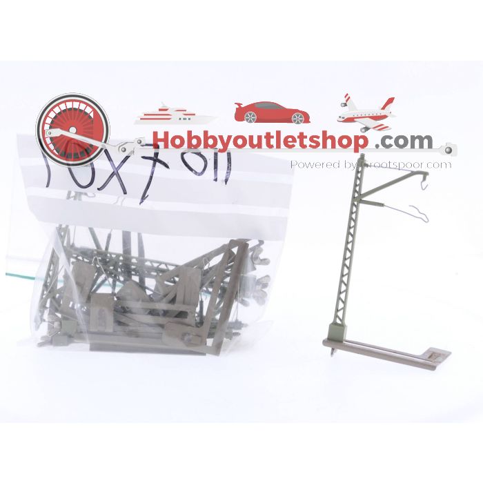 Schaal H0 Märklin 7011 Brugmast voor metalen brugdelen. per 10 stuks in zakje #3971 - sku: 20230602043757 - Gebruikt - Goede staat - Afbeelding 2