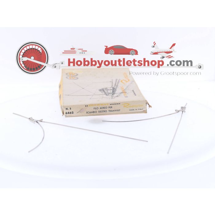 Schaal H0 Rivarossi 6462 Afslag rechts bovenleiding set #3997 - sku: 20230609120712 - Nieuw - Nieuwstaat - Afbeelding 2