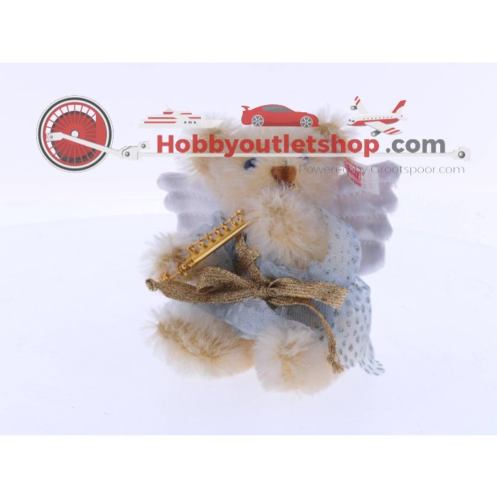 Steiff Kerstteddybeer Engel met dwarsfluit 2004 37733 gelimiteerd tot 5000 Nr. 01460 met certificaat #4557