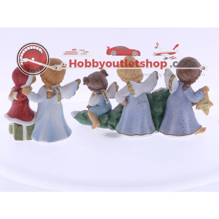 Goebel Nina & Marco figuren "Wij brengen de kerstboom" LTD.ED 519 en "Ik wens je een vrolijk kerstfeest" #4613 - sku: 20230714120511 - Gebruikt - Zo goed als nieuw - Afbeelding 3