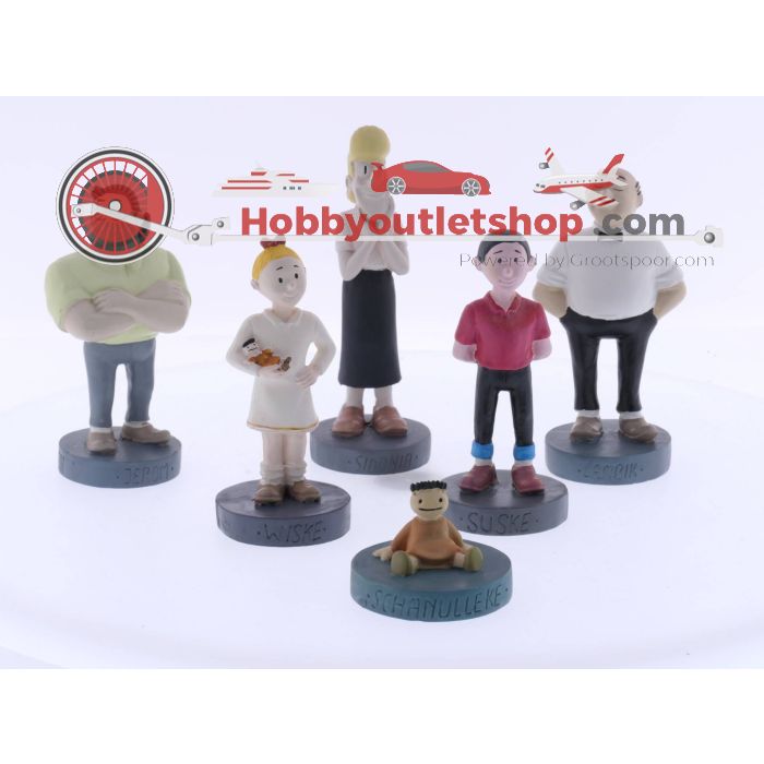 12 Suske en Wiske beeldjes van het welbekende avonturenspel, te weten: Suske, Wiske, Sidonia, Lambik, Jerom, Barabas, Arthur, Sus Antigoon, Krimson, Zwarte Madam, Tobias en Schanulleke #4622 - sku: 20230719105354 - Gebruikt - Zeer goede staat - Afbeelding 2