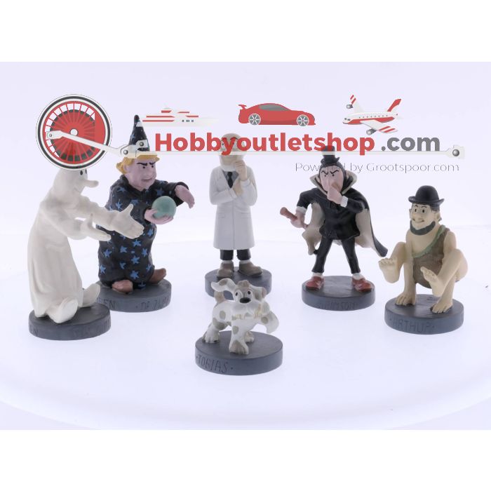 12 Suske en Wiske beeldjes van het welbekende avonturenspel, te weten: Suske, Wiske, Sidonia, Lambik, Jerom, Barabas, Arthur, Sus Antigoon, Krimson, Zwarte Madam, Tobias en Schanulleke #4622 - sku: 20230719105354 - Gebruikt - Zeer goede staat - Afbeelding 3