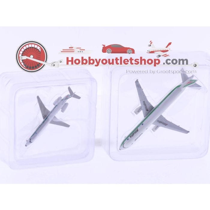 Schaal 1:500 Herpa 508636 Airbus A321 Alitalia Airlines en Herpa 512336 Alitalia Express JXS503 #4634