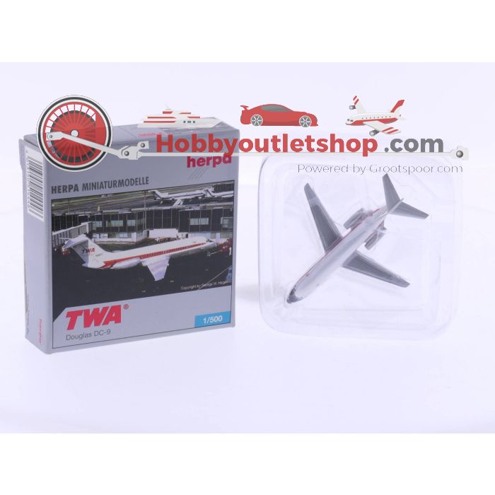 Schaal 1:500 Herpa 514446 TWA Douglas DC-9 en Inflight 500 N806TW TWA Airways Convair 880 #4637 - sku: 20230720015949 - Nieuw - Nieuwstaat - Afbeelding 4