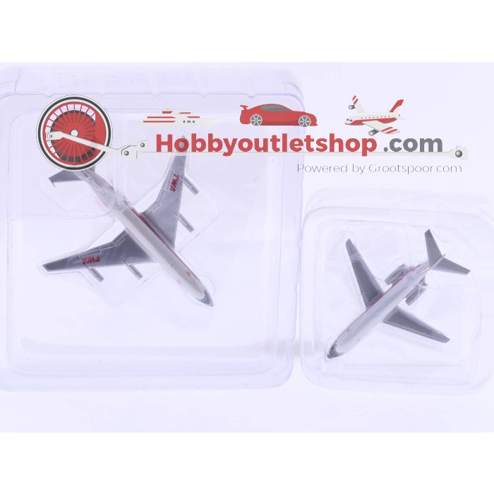 Schaal 1:500 Herpa 514446 TWA Douglas DC-9 en Inflight 500 N806TW TWA Airways Convair 880 #4637 - sku: 20230720015949 - Nieuw - Nieuwstaat - Afbeelding 6