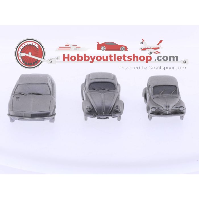 Schaal 1:43 de Poligny Creation VW Kever, Renault 4CV en een Citroën #4675