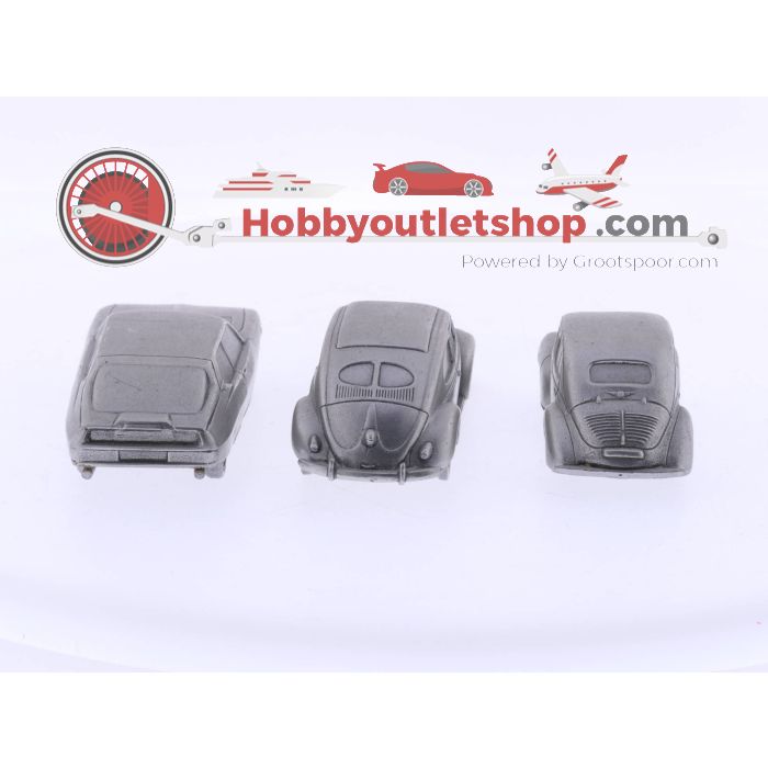 Schaal 1:43 de Poligny Creation VW Kever, Renault 4CV en een Citroën #4675
