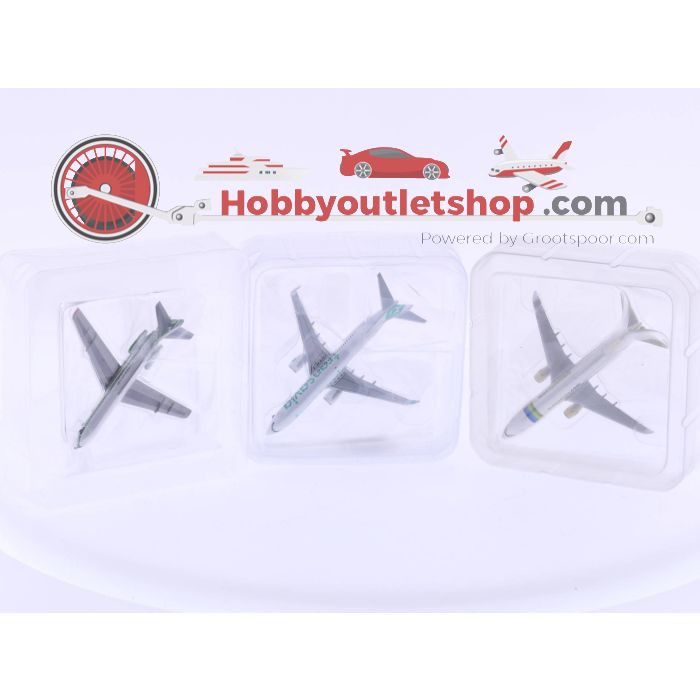 Schaal 1:500 Herpa 528054 Boeing 737-800, Herpa 533997 Sud Aviation Caravelle en Herpa 515252 Boeing 737-800 #4680