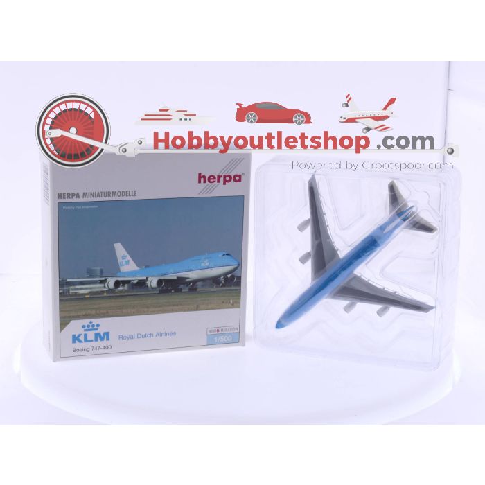 Schaal 1:500 Herpa 504157 KLM Boeing 747-400 en Herpa KLM Cargo B747-206 #4682 - sku: 20230728093635 - Nieuw - Nieuwstaat - Afbeelding 4