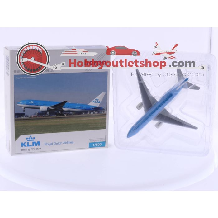 Schaal 1:500 Herpa 506670 KLM Boeing 777-200 en Herpa 506281 KLM Boeing 777-300ER #4684 - sku: 20230728102806 - New - New condition - Photo 4