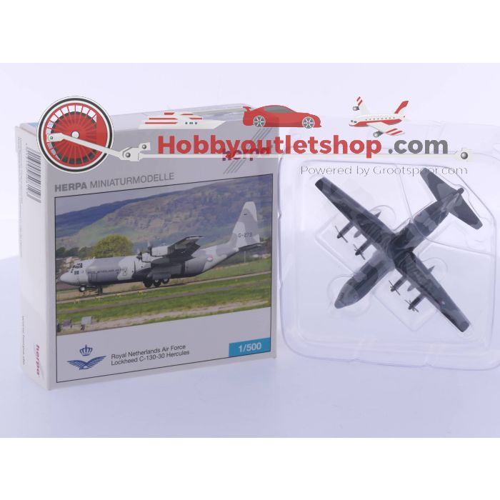 Schaal 1:500 Herpa 535403 McDonnell Douglas KDC-10 Extender en Herpa 508193 Lockheed C-130-30 Hercules #4690
