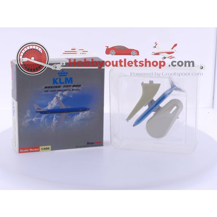 Schaal 1:500 Starjets SJKLM150 Boeing 737-900 en KLM Royal Dutch Airlines Boeing 767-300 #4696