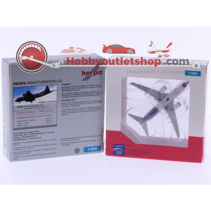 Coffret 3 Avions Boeing 737-300 Herpa 1/500 - Airlines - Très Bon état Avec Boîte