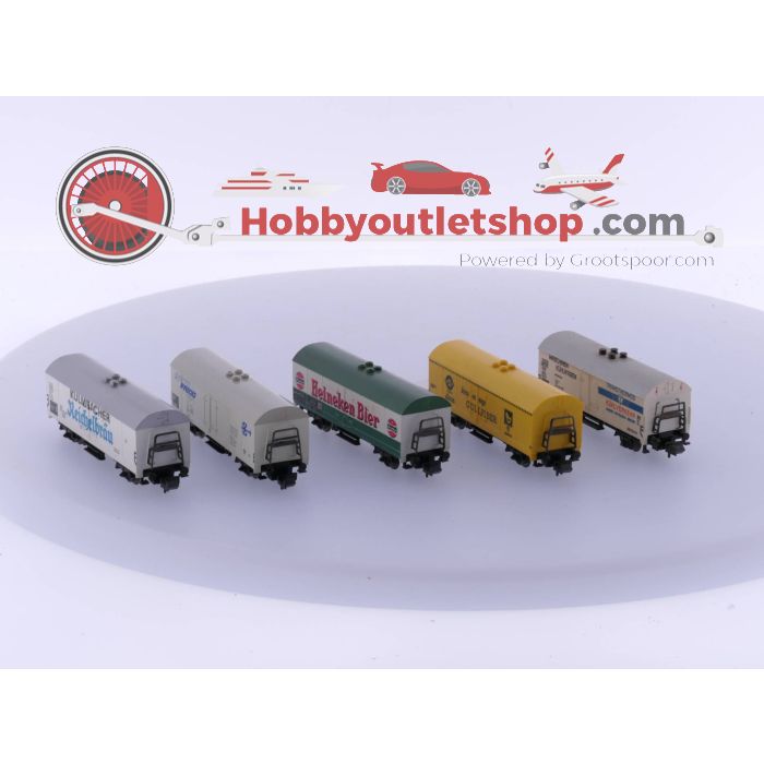 Schaal N Fleischmann 8320, 8321, 8323, 8325 en 8326 Koelwagens #4787