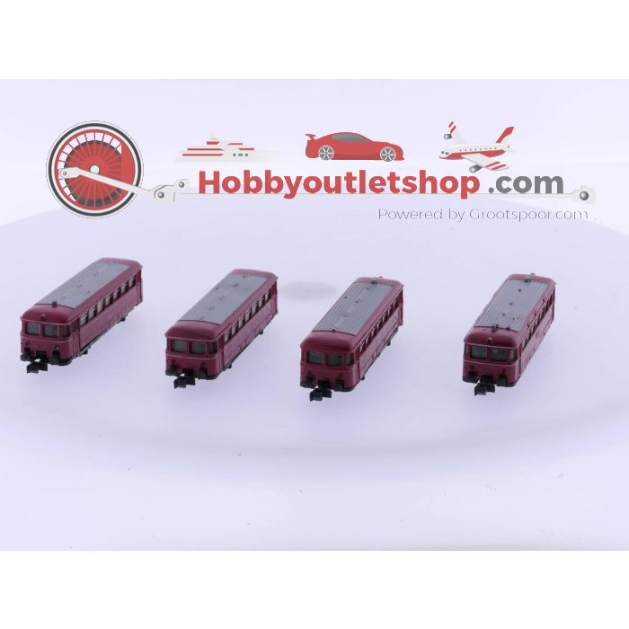 Schaal N Arnold 2910 Motorwagen, Arnold 2911 Bijwagen en Arnold 2912  2 x Stuurstandwagen, Schienenbus van de DB #4802 - sku: 20230811050314 - Gebraucht - Angemessener Zustand - Bild 3