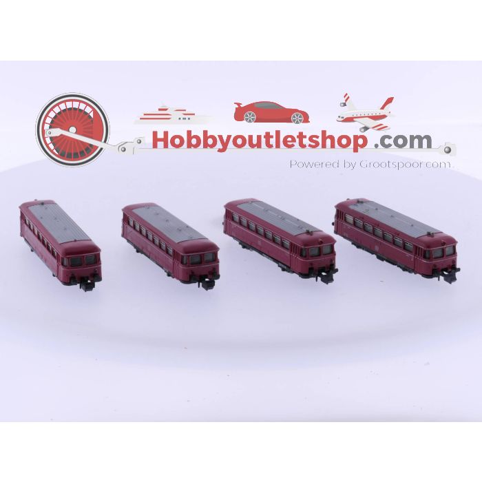 Schaal N Arnold 2910 Motorwagen, Arnold 2911 Bijwagen en Arnold 2912  2 x Stuurstandwagen, Schienenbus van de DB #4802 - sku: 20230811050314 - Gebraucht - Angemessener Zustand - Bild 4