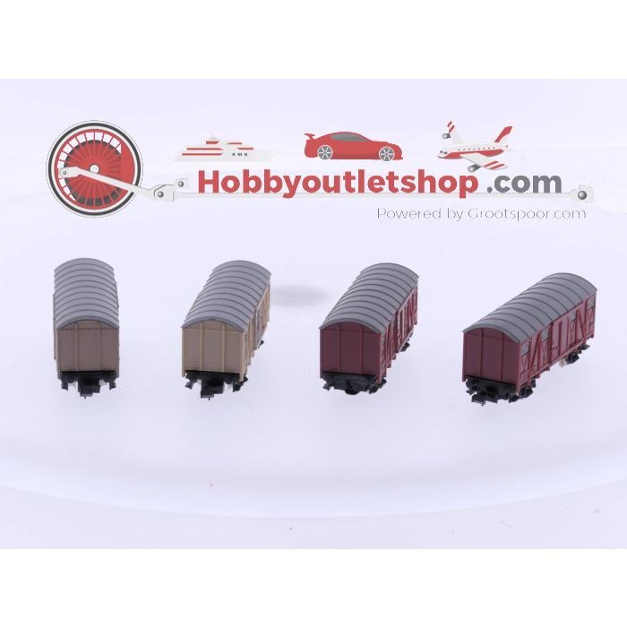 Schaal N Lima 320401 2 x Gesloten goederenwagen bruin en Lima 320408 2 x Gesloten goederenwagen "Fiat" #4813 - sku: 20230816025334 - Gebruikt - Goede staat - Afbeelding 4