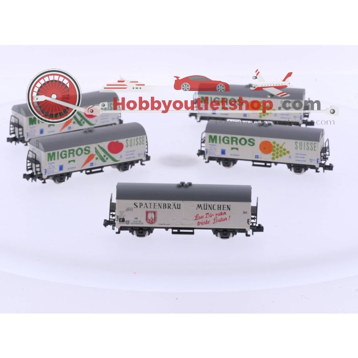 Schaal N Rivarossi 9309 4 x Koelwagen "Migros"en Rivarossi 9310 Koelwagen "Spatenbräu" #4814 - sku: 20230816030108 - Used - Good condition - Photo 2