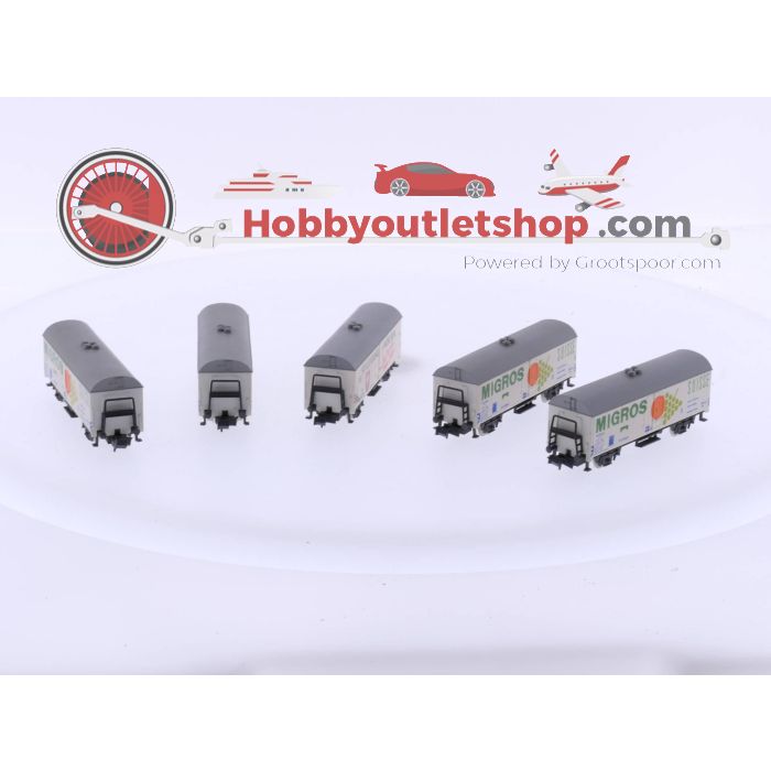 Schaal N Rivarossi 9309 4 x Koelwagen "Migros"en Rivarossi 9310 Koelwagen "Spatenbräu" #4814 - sku: 20230816030108 - Used - Good condition - Photo 3