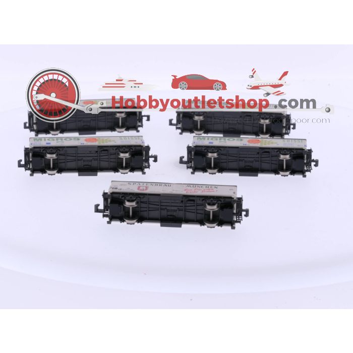 Schaal N Rivarossi 9309 4 x Koelwagen "Migros"en Rivarossi 9310 Koelwagen "Spatenbräu" #4814 - sku: 20230816030108 - Used - Good condition - Photo 5