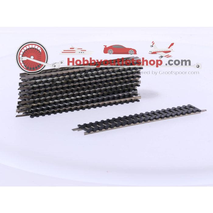 Schaal N Minitrix 4904 Rechte rail 104,2mm. Zakje á 10 stuks #4831 - sku: 20230817011623 - Gebruikt - Goede staat - Afbeelding 2