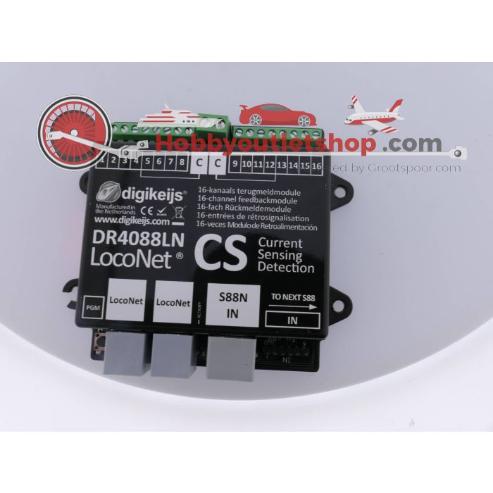 Digikeijs DR4088LN 16-kanaals terugmeldmodule #3351