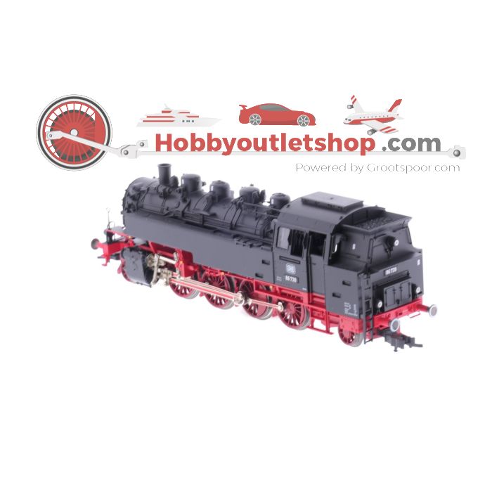 Schaal H0 Fleischmann 64086 Stoomlocomotief BR 86 van de DB digitaal #4919 - sku: 20230930111722 - Gebruikt - Zeer goede staat - Afbeelding 3