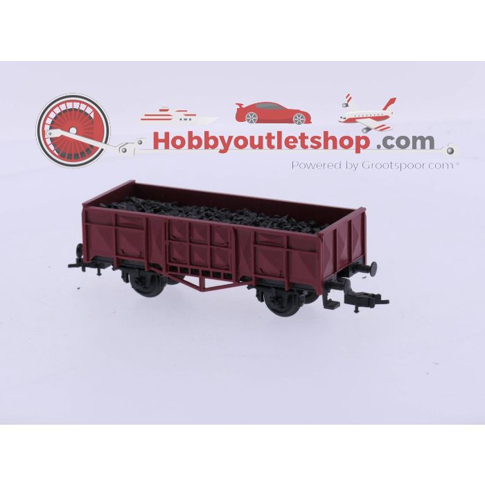 Schaal H0 Fleischmann 5012 6 hogebakwagons van de DB #4935