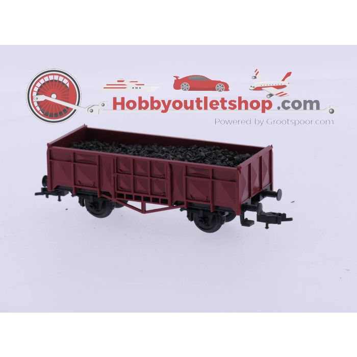 Schaal H0 Fleischmann 5012 6 hogebakwagons van de DB #4935