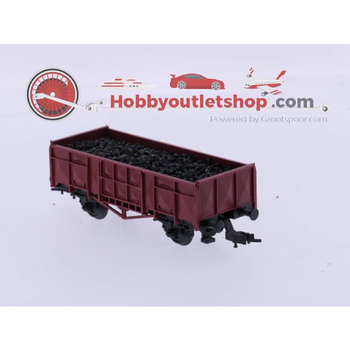 Schaal H0 Fleischmann 5012 6 hogebakwagons van de DB #4935