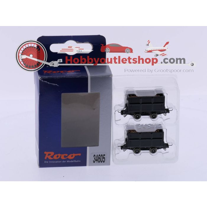 Schaal H0e Roco 34605 Set mijnwagons #4950