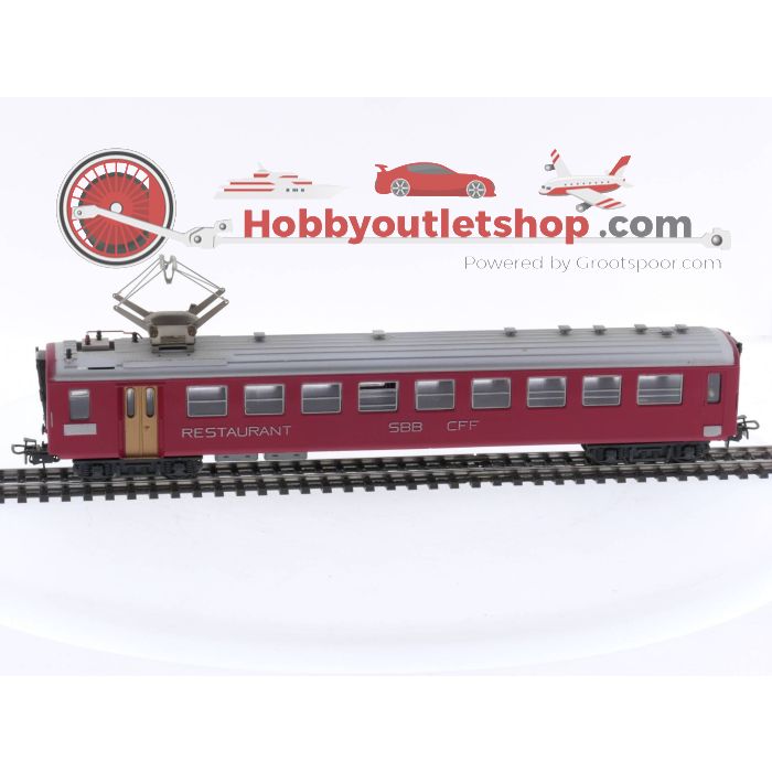 Schaal H0 HAG No. 405 restaurantwagen van de SBB #P75