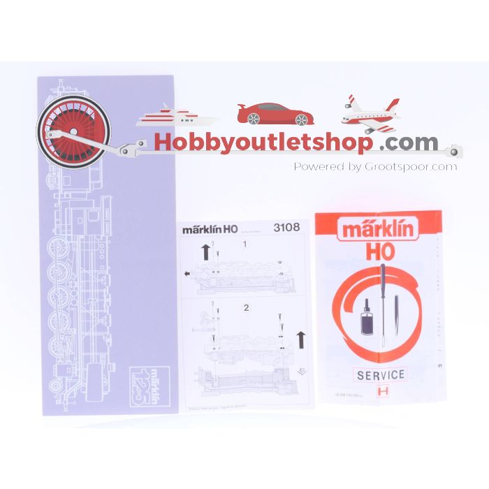 Schaal H0 Märklin 3108 DB Stoomlocomotief met tender BR44 #2137 - sku: 20220817010103 - Gebruikt - Zeer goede staat - Afbeelding 5