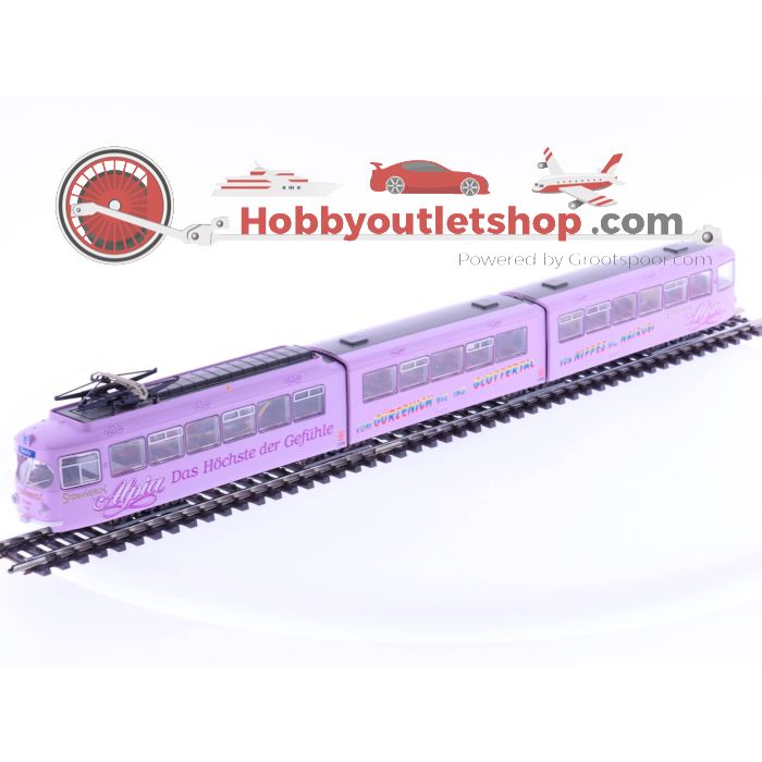 Schaal H0 Roco 43191 KVB Digitaal elektrische Tram Stollwerck Alpia 3-delig #2138