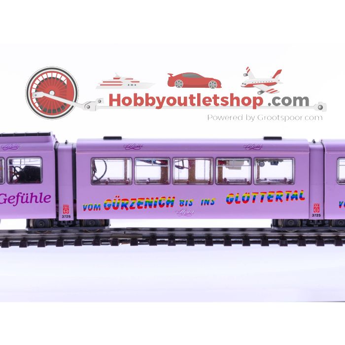 Schaal H0 Roco 43191 KVB Digitaal elektrische Tram Stollwerck Alpia 3-delig #2138