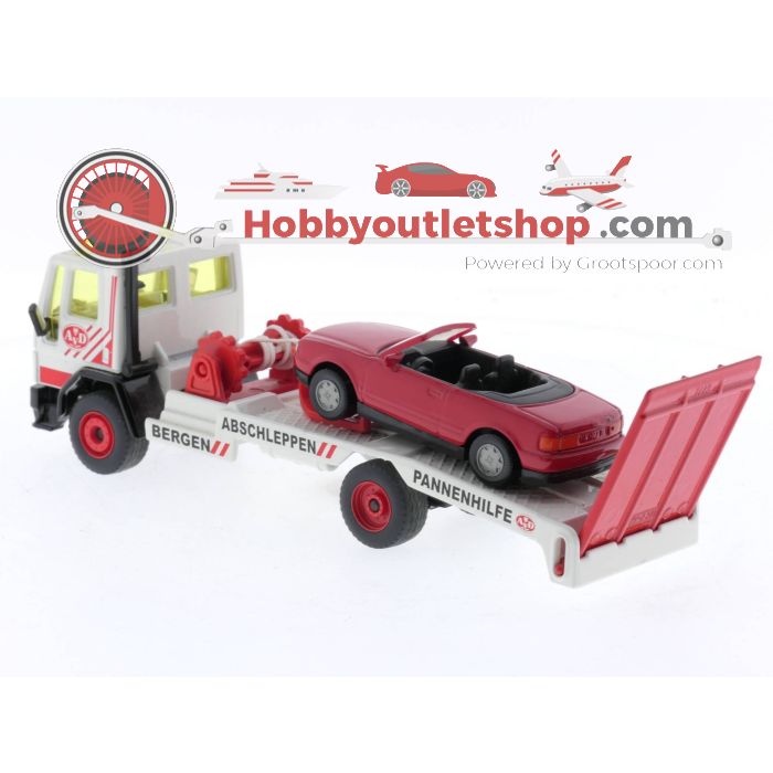 Schaal 1:55 Siku 2829 Abschleppwagen mit PKW (Bergingsvoertuig met Auto) #5088
