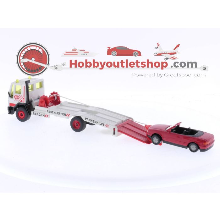 Schaal 1:55 Siku 2829 Abschleppwagen mit PKW (Bergingsvoertuig met Auto) #5088